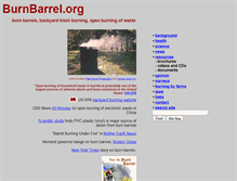 Tablet Screenshot of burnbarrel.org